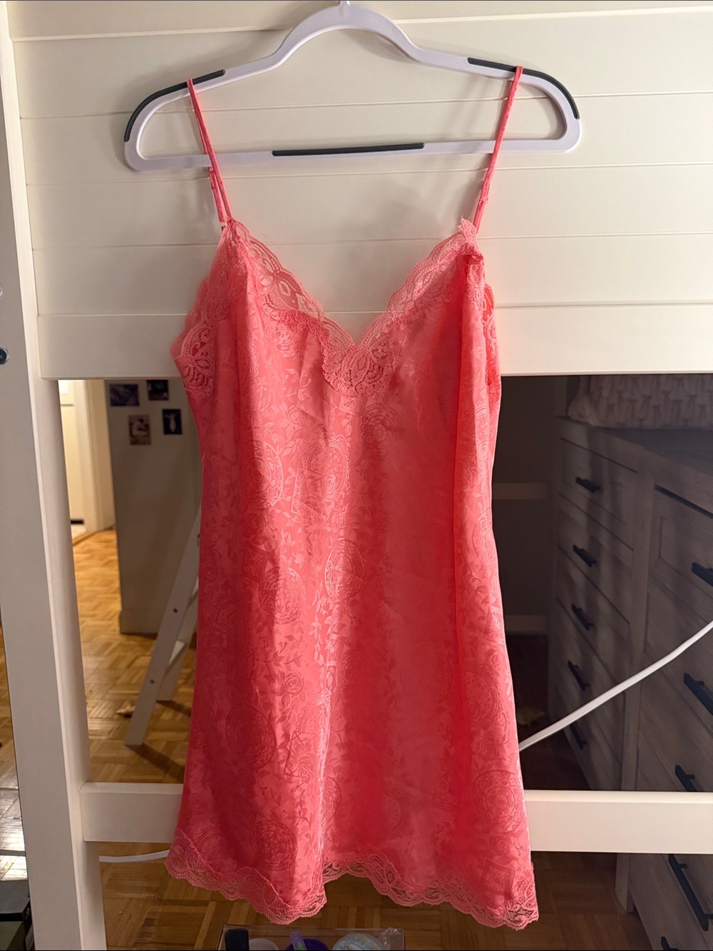Vintage Victoria’s Secret Lace Trim Slip Dress - Pink